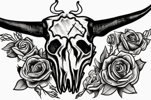 texas Longhorn Skull tattoo idea