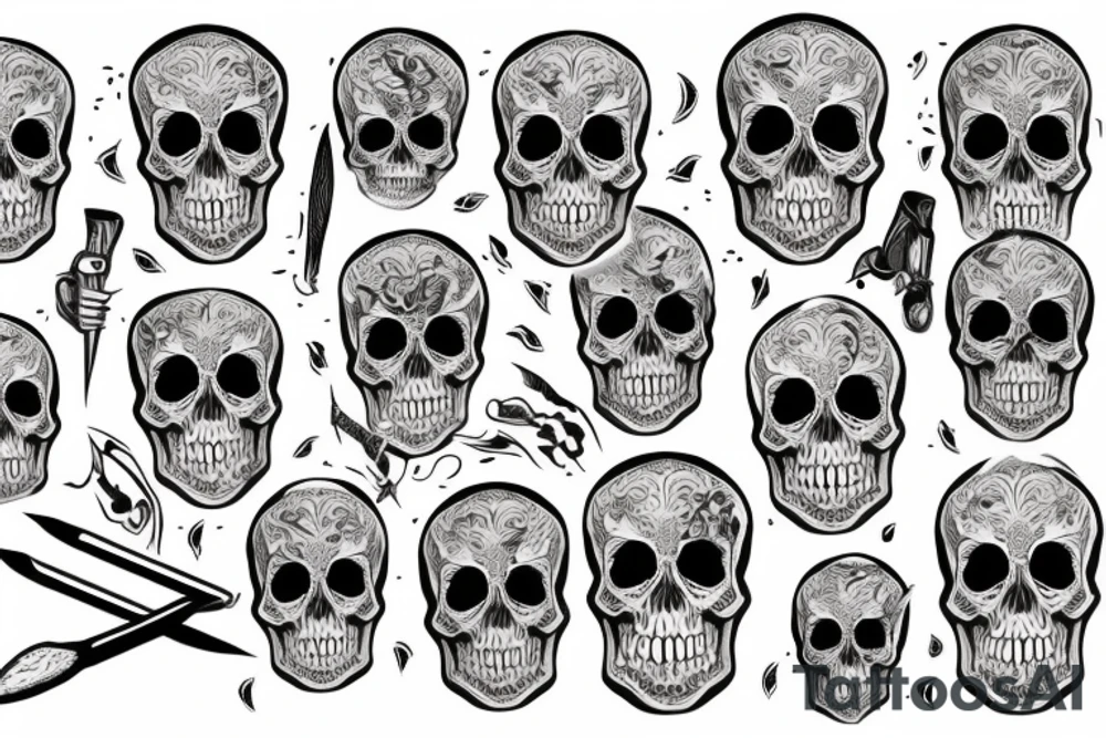 skull tattoo idea
