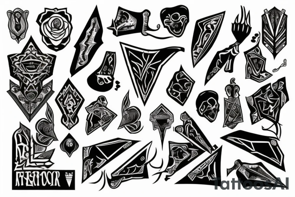 dagger tattoo idea