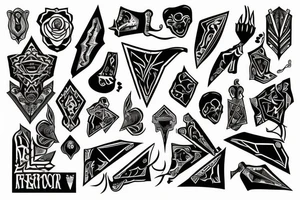 dagger tattoo idea