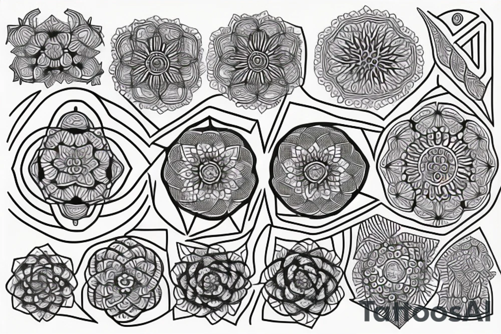 Mandala dotwork tattoo idea