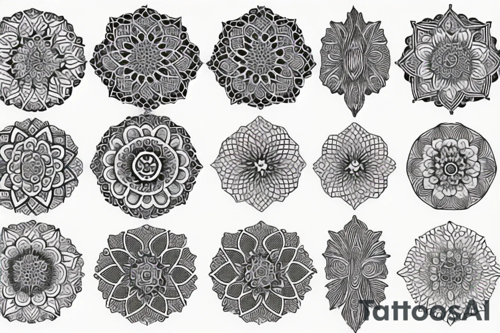 Mandala dotwork tattoo idea