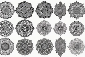 Mandala dotwork tattoo idea