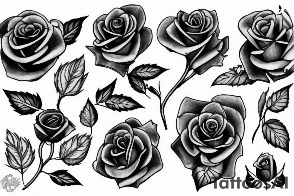 rose red tattoo idea
