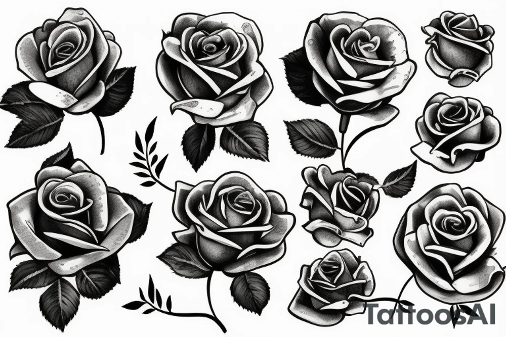 rose red tattoo idea