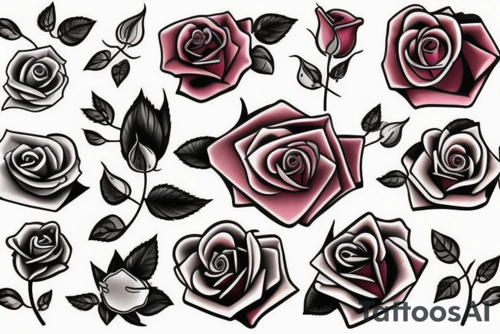 rose red tattoo idea