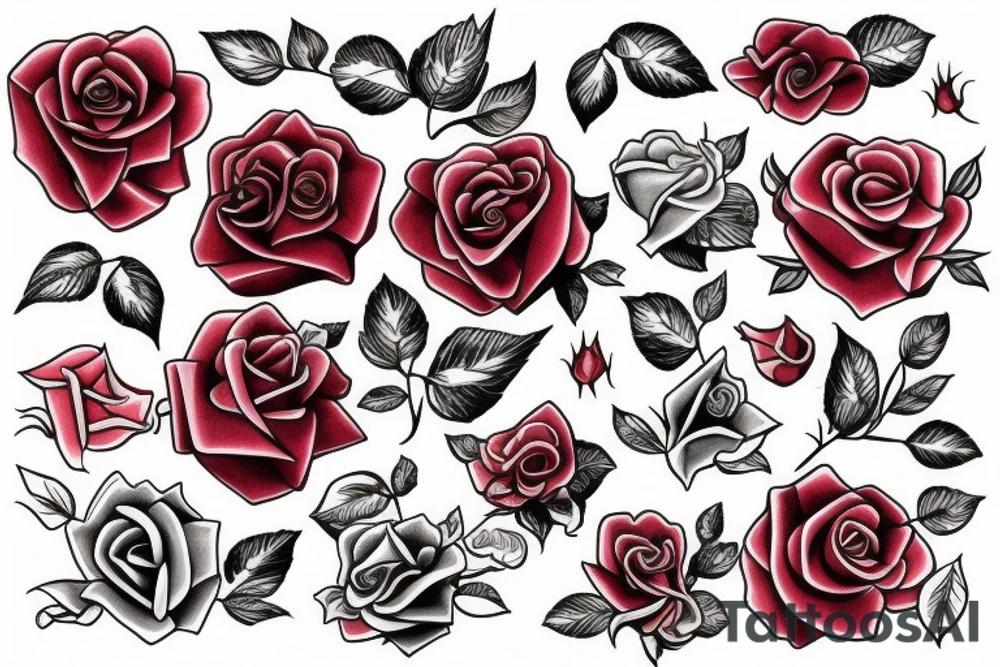 rose red tattoo idea