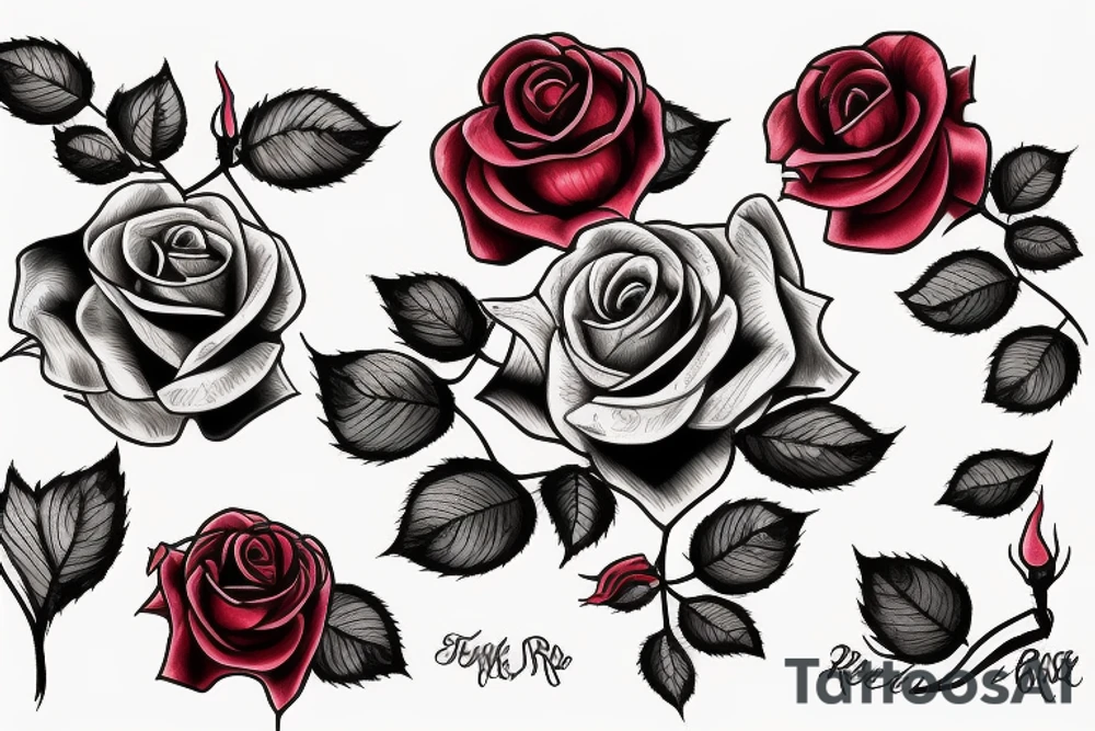 rose red tattoo idea