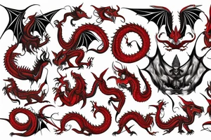 red dragon big tattoo idea