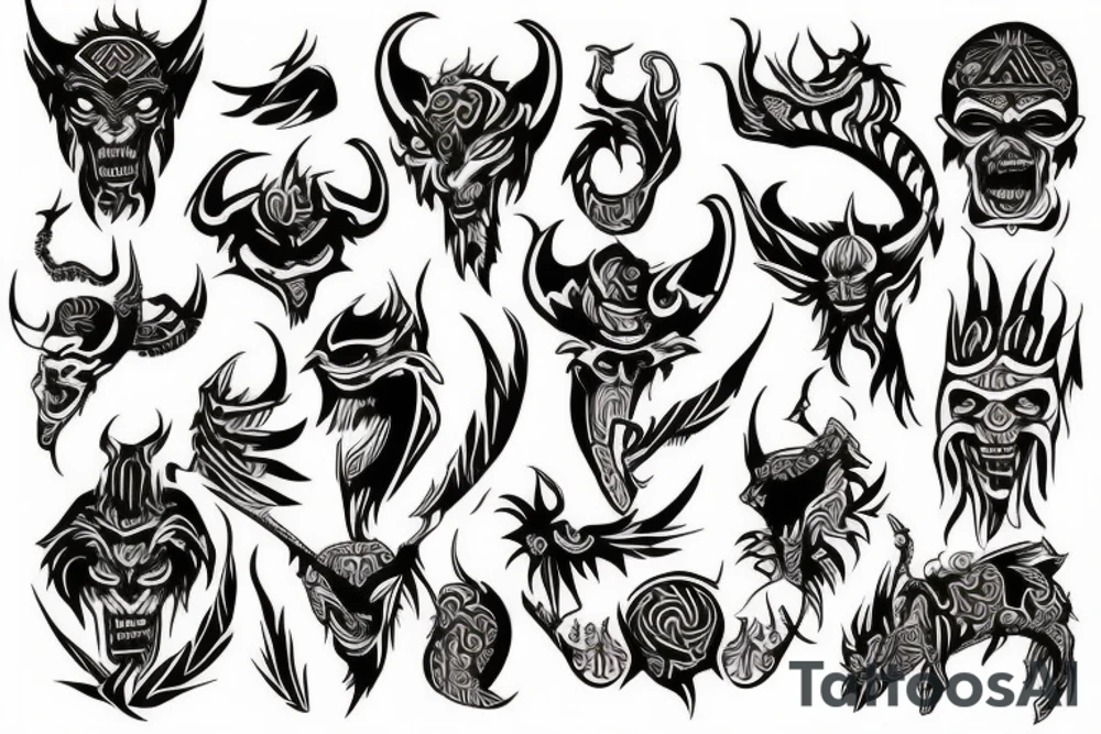 demon tattoo idea