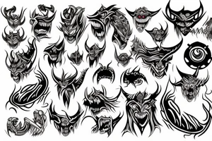 demon tattoo idea