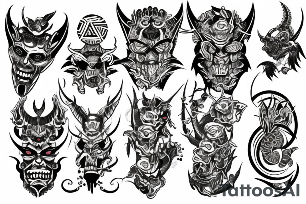 demon big tattoo idea