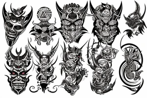 demon big tattoo idea