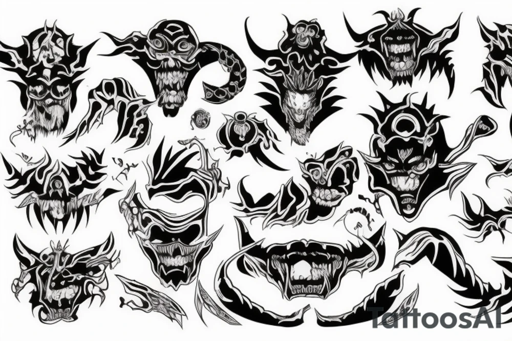 demon big tattoo idea