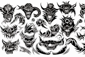demon big tattoo idea