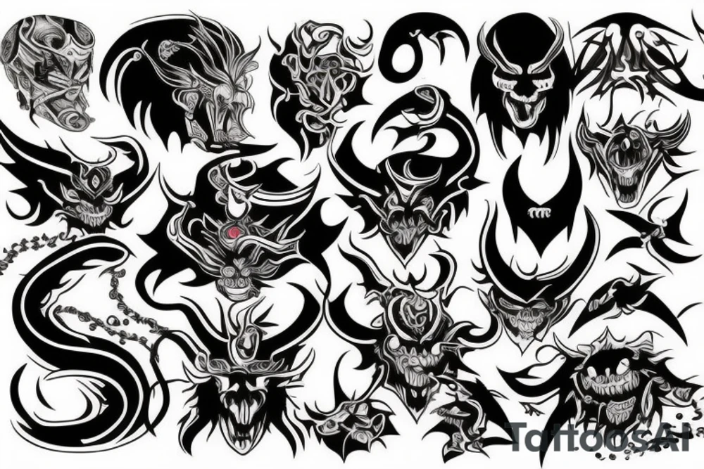 demon big tattoo idea