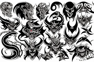 demon big tattoo idea