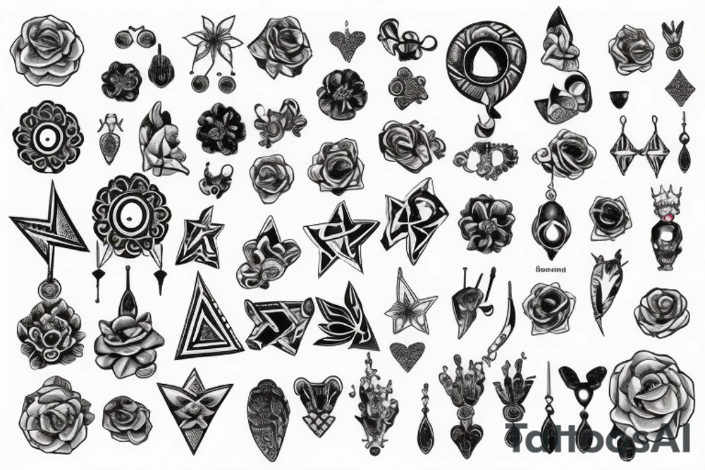 earring tattoo idea