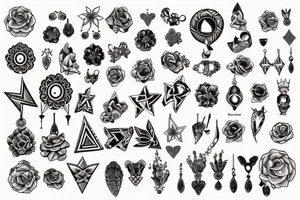 earring tattoo idea