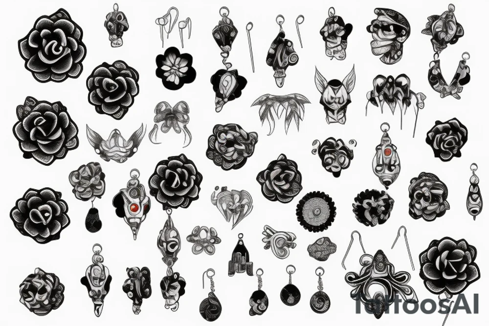 earrings big tattoo idea