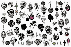 earrings big tattoo idea