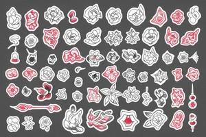 earrings big red tattoo idea