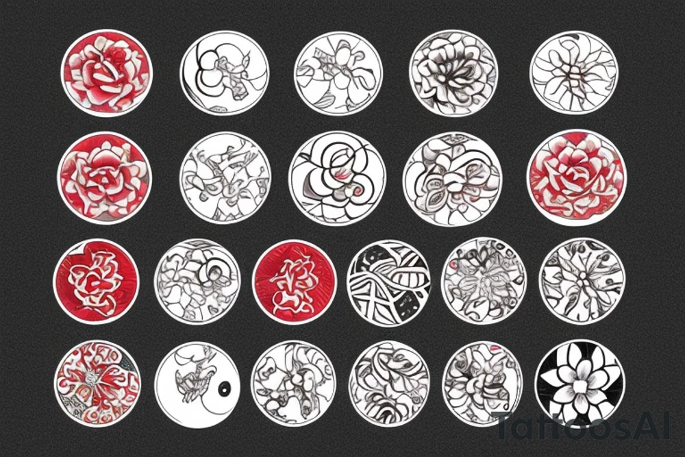 earrings big red tattoo idea