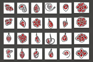 earrings big red tattoo idea