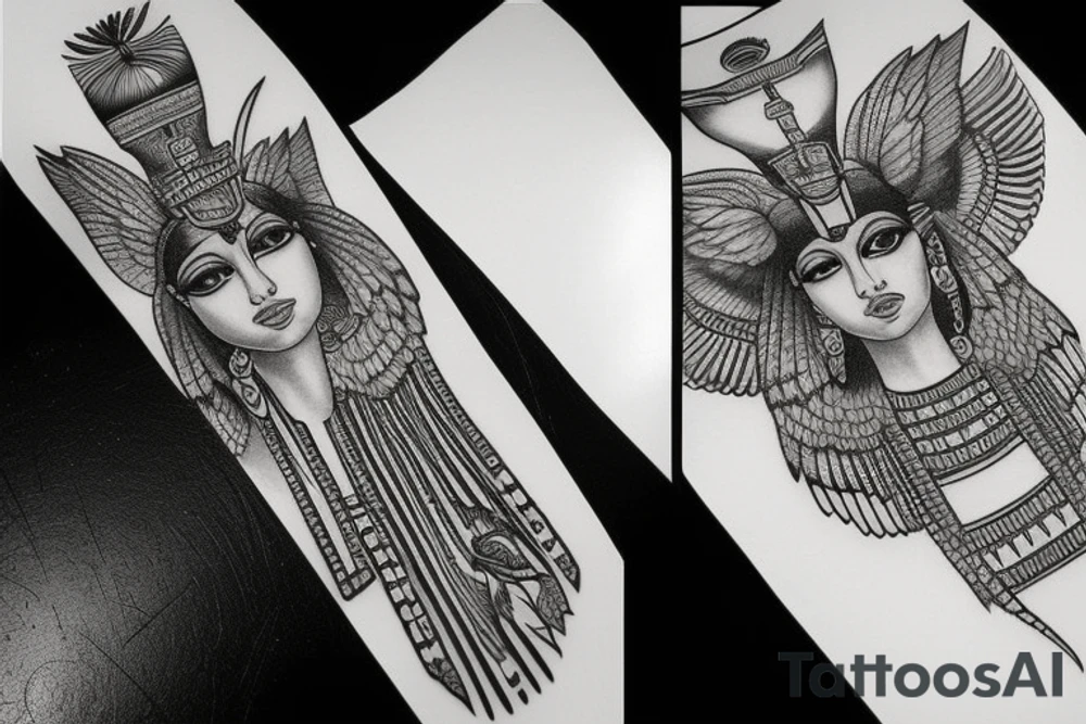 Egyptian sphinx tattoo idea