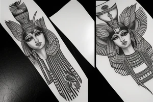 Egyptian sphinx tattoo idea