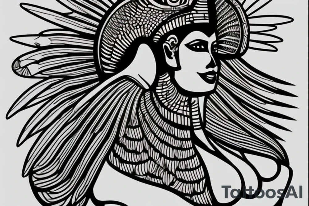Egyptian sphinx tattoo idea