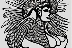 Egyptian sphinx tattoo idea