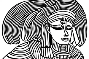 Great sphinx in from of great pyramids tattoo idea
