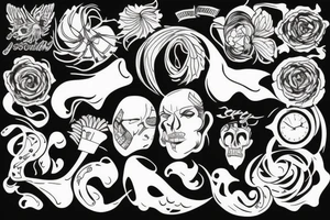 blowing wind tattoo idea