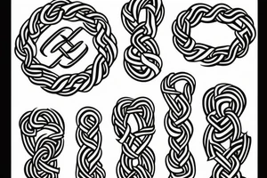 Black out, nordic knots tattoo idea