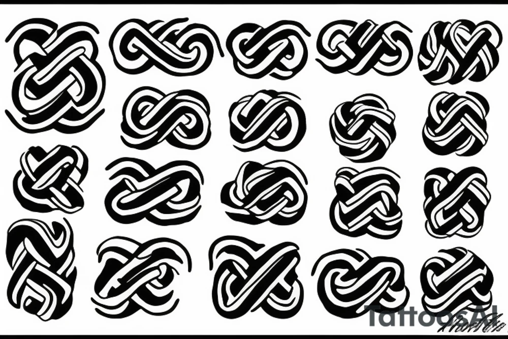 Black out, nordic knots tattoo idea