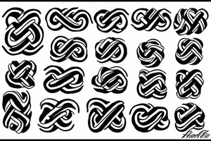 Black out, nordic knots tattoo idea