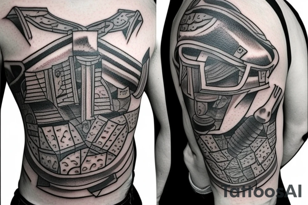 Lego figure with bricklayer hammer tattoo idea