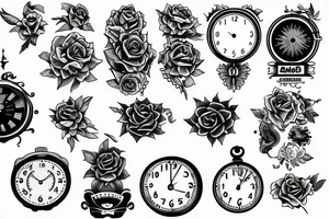 A clock for the top of my arm that strikes 13 tattoo idea
