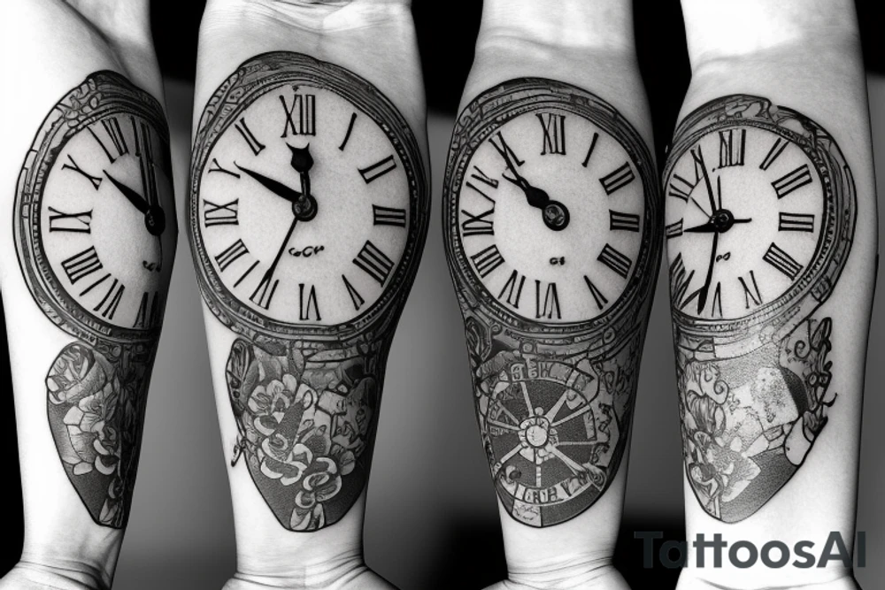 A clock for the top of my arm that strikes 13 tattoo idea