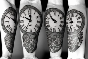 A clock for the top of my arm that strikes 13 tattoo idea