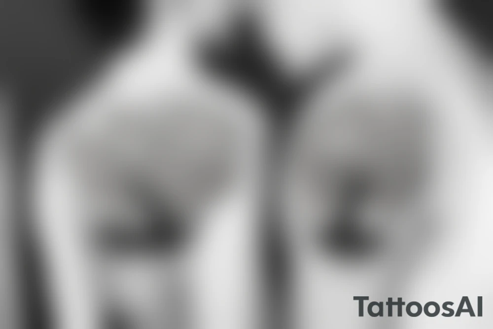 An apple tree during winter tattoo idea