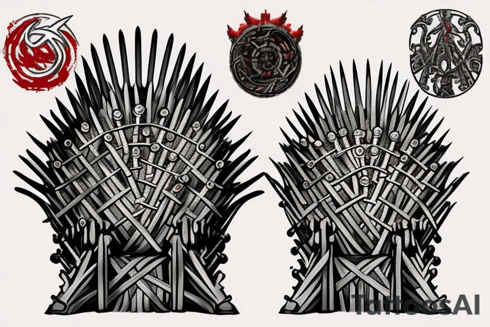 The iron throne in the red keep throne room tattoo idea