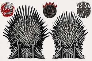 The iron throne in the red keep throne room tattoo idea
