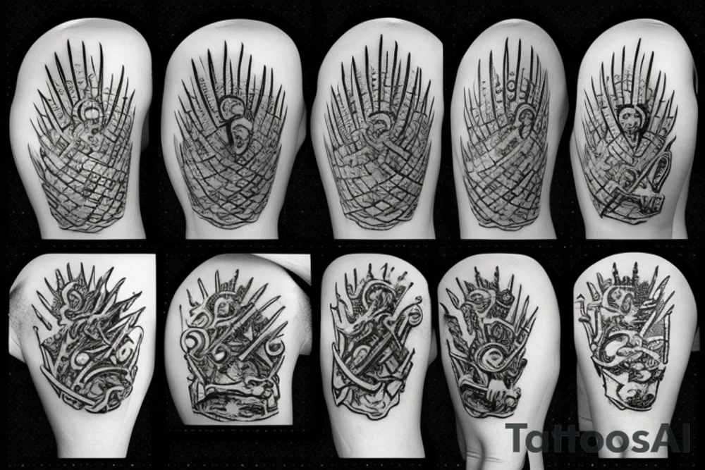 The iron throne in the red keep throne room tattoo idea