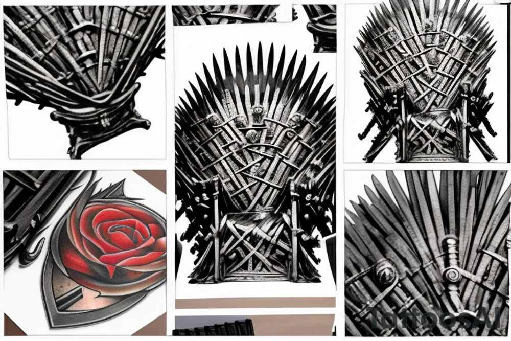 The iron throne in the red keep throne room tattoo idea