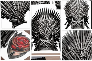 The iron throne in the red keep throne room tattoo idea