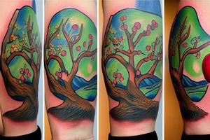 An apple tree tattoo idea