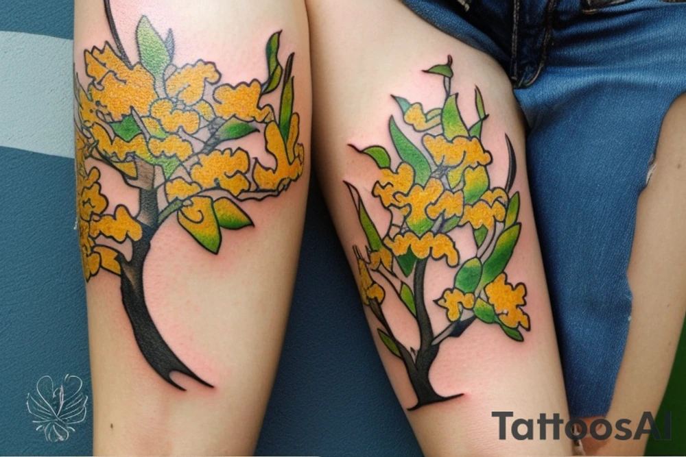An apple tree tattoo idea