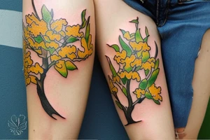 An apple tree tattoo idea